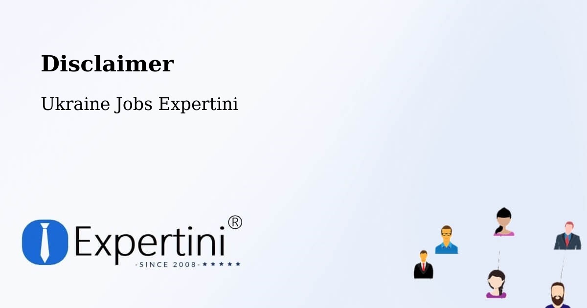 Disclaimer – Toretsk - Ukraine Jobs Expertini