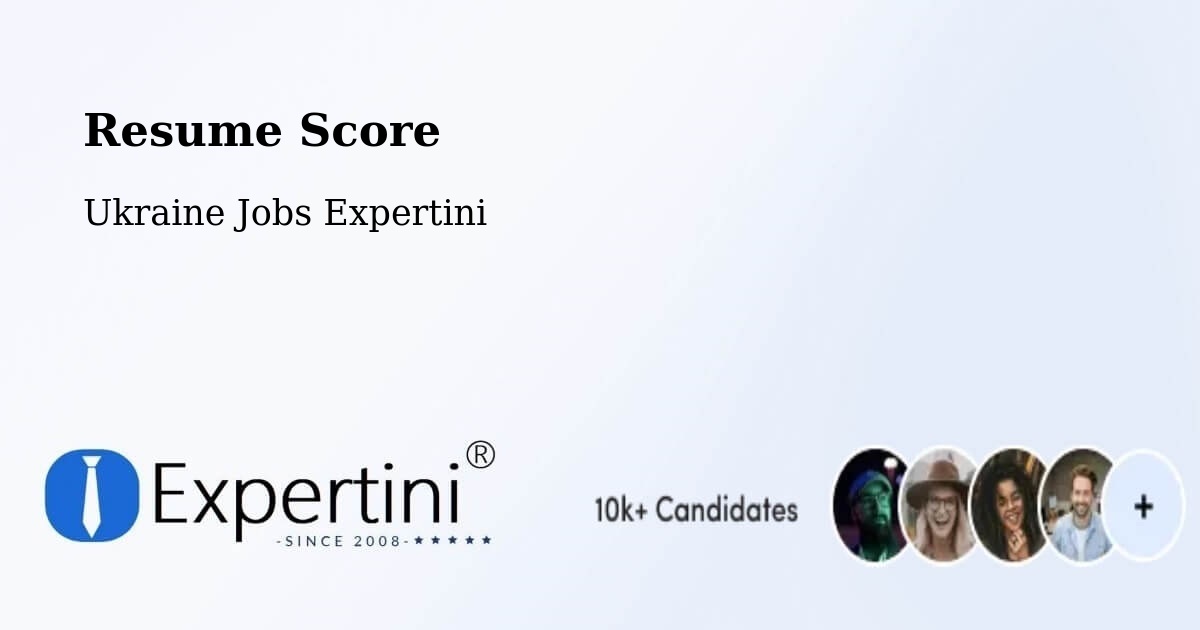 Resume Score & Job Description Match Tool – Toretsk - Ukraine Jobs Expertini